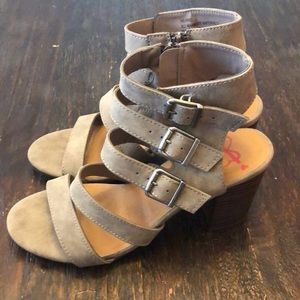 New heels with buckles and straps